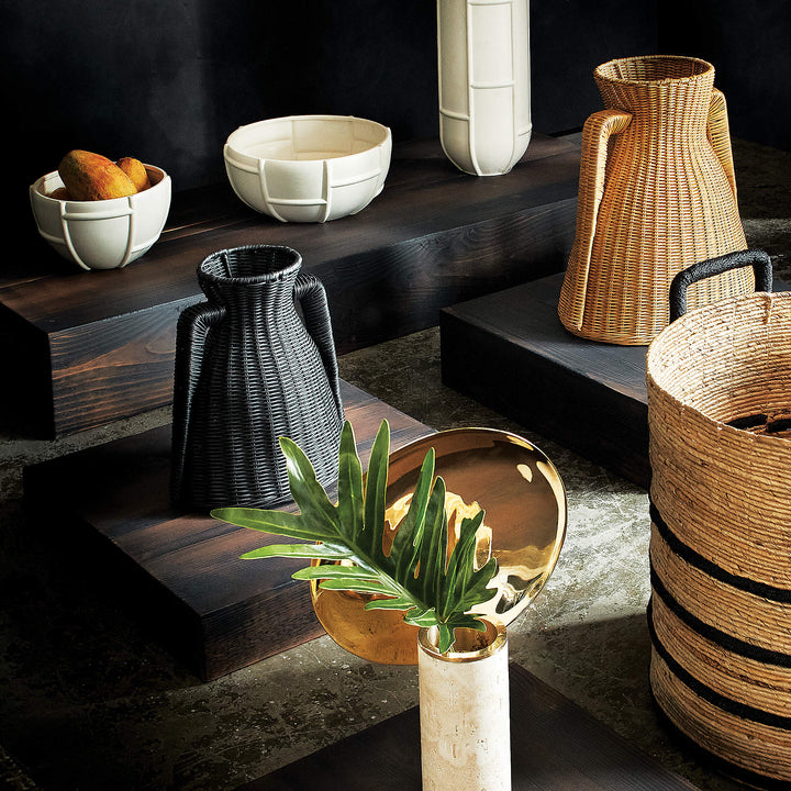 Grille White Decorative Bowl Small