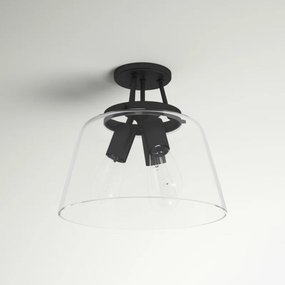 Macklin Glass Semi Flush Mount