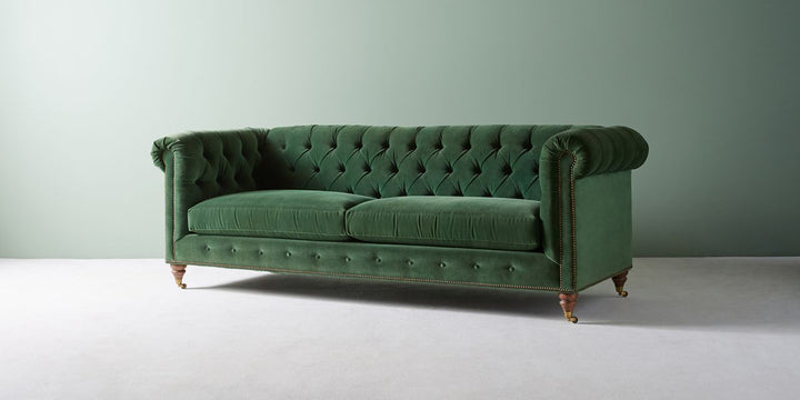 Lyre Chesterfield Two Cushion Sofa