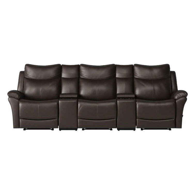 Cheryll Home Theater Sofa with Cup Holder