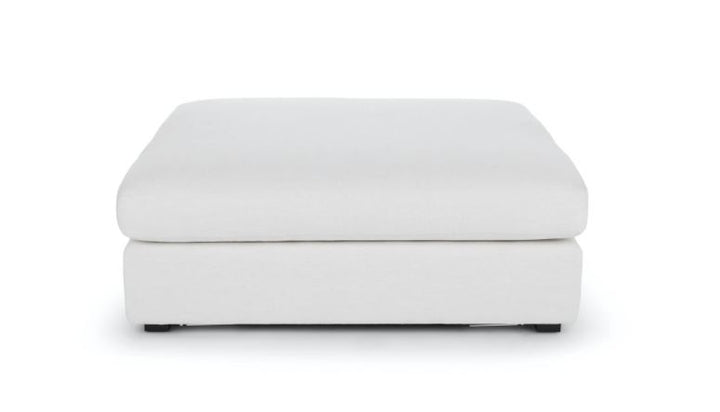 Beta Quartz White Ottoman