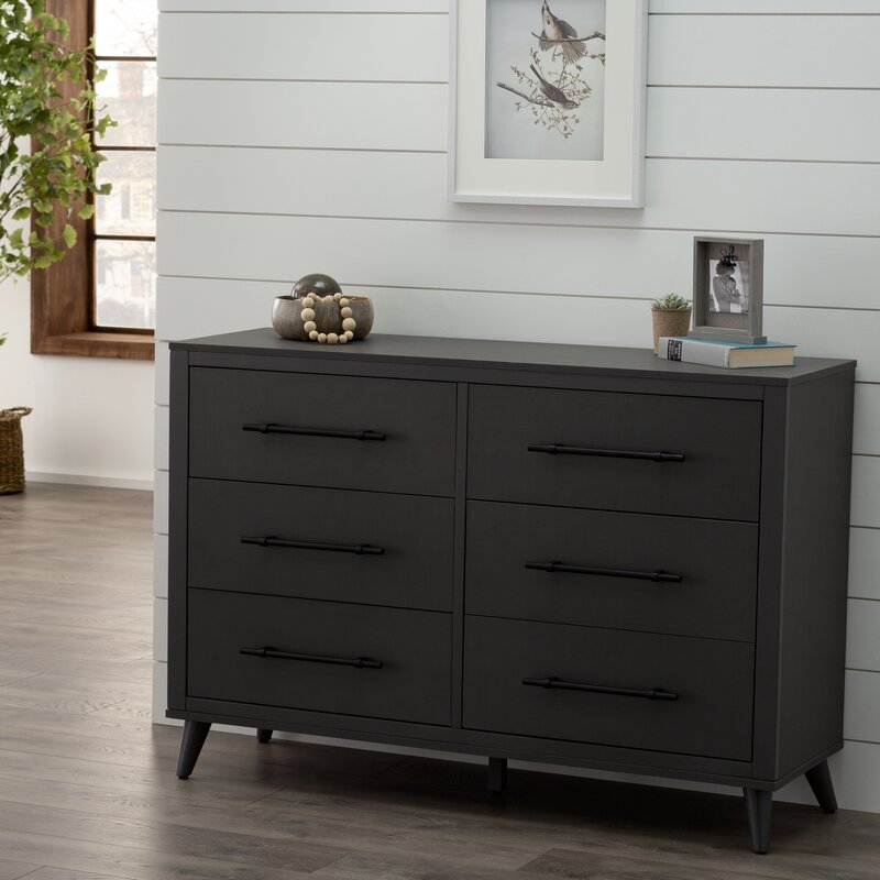 Gray Kai Drawer Double Dresser