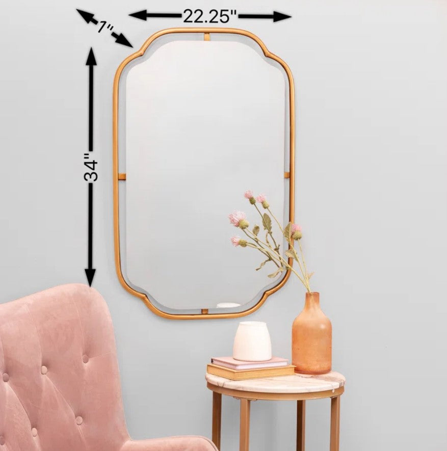 Donath Metal Flat Wall Mirror