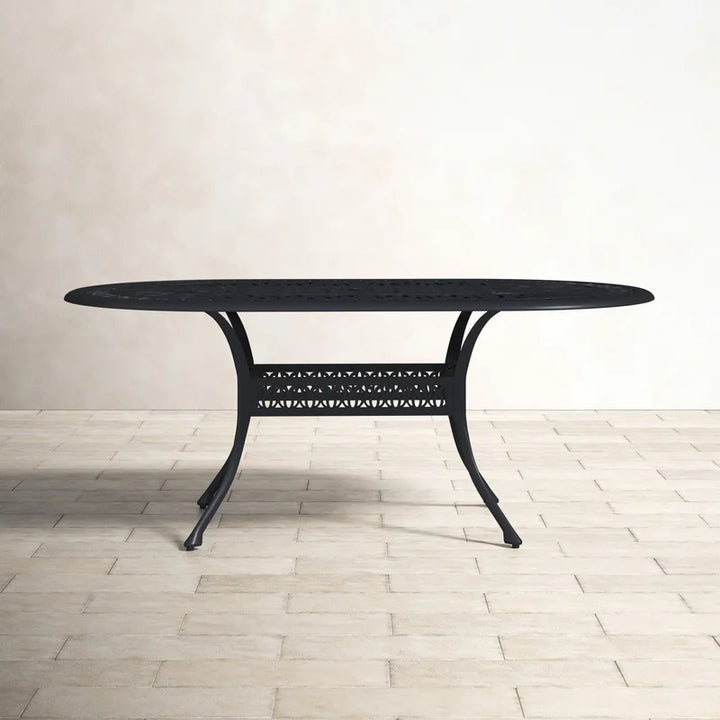Bronwyn Metal Outdoor Dining Table Oval