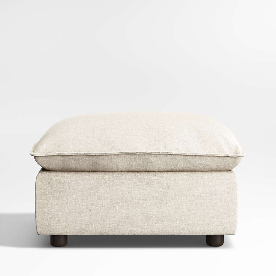 Harbour Natural Flange Nursery Storage Ottoman