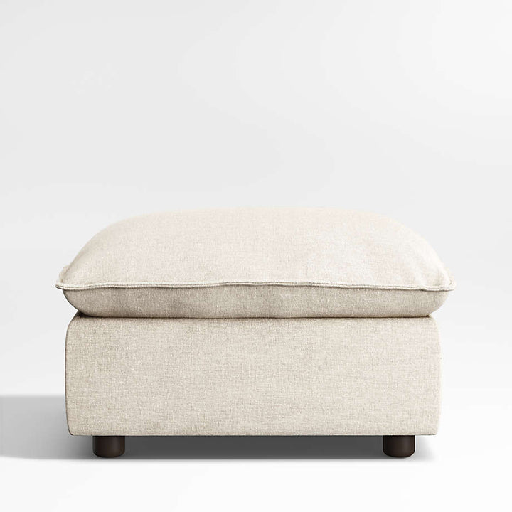 Harbour Natural Flange Nursery Storage Ottoman