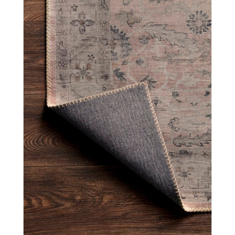 Jacques Oriental Dark Blush Area Rug-7'6"x9'6"