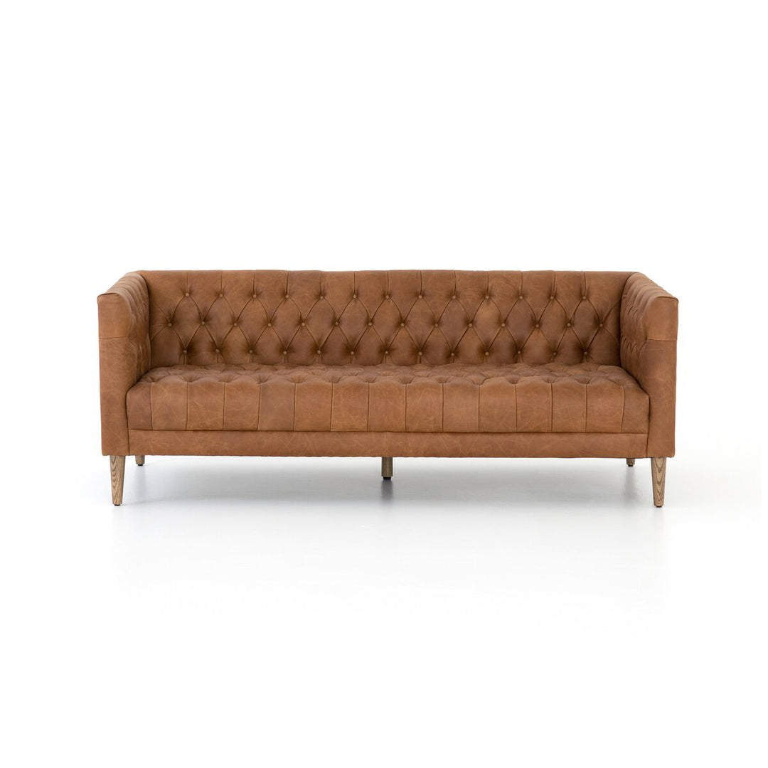 Tailor Leather 90" Sofa