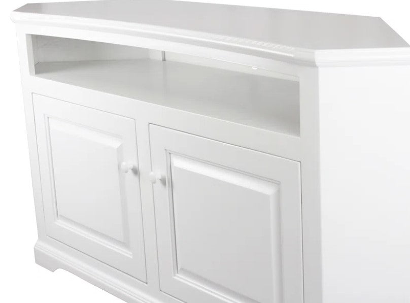 Inouye Solid Wood Corner TV Stand