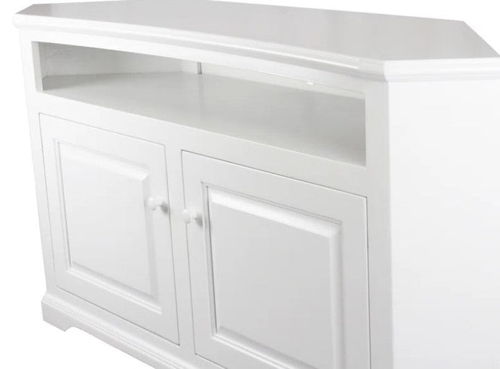 Inouye Solid Wood Corner TV Stand