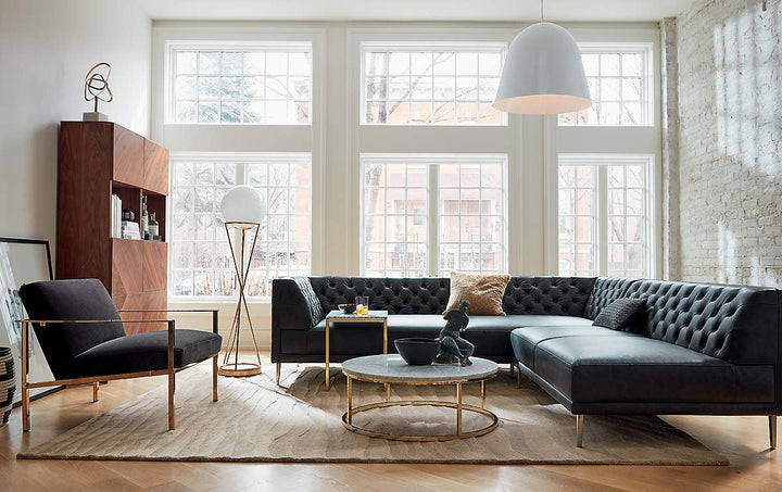 Smart Round Marble Brass Coffee Table