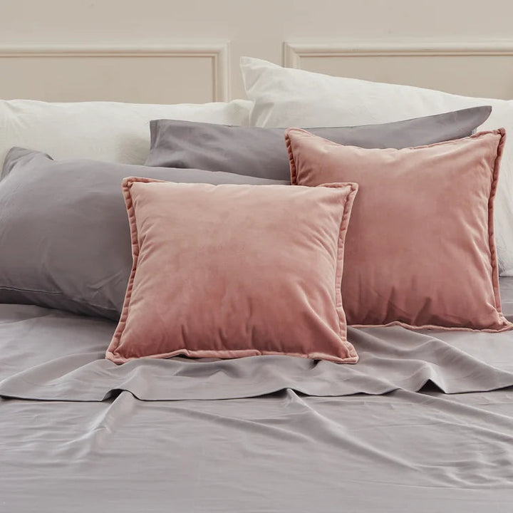 Chadabe Square Velvet Pillow Cover No Insert Set of 2-18"x18"