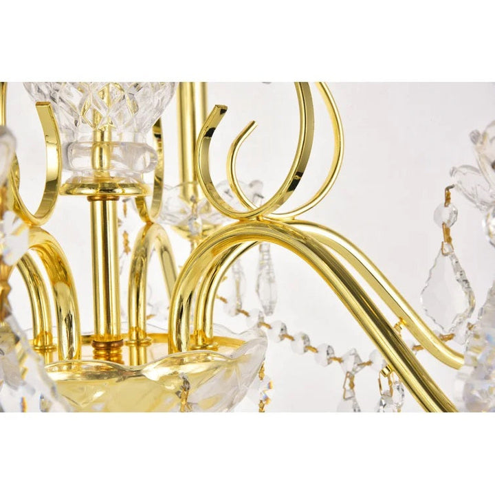 Danajha 6 Light Candle Style Traditional Chandelier with Crystal Accents