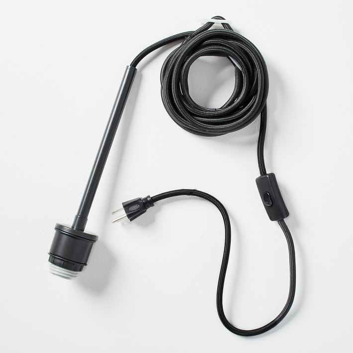 Sculptural Glass Pebble Pendant Clear