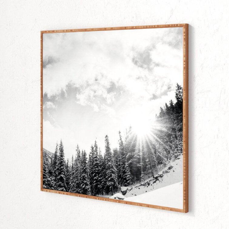 Mountain by Bird Wanna Whistle With frame 30"x30"