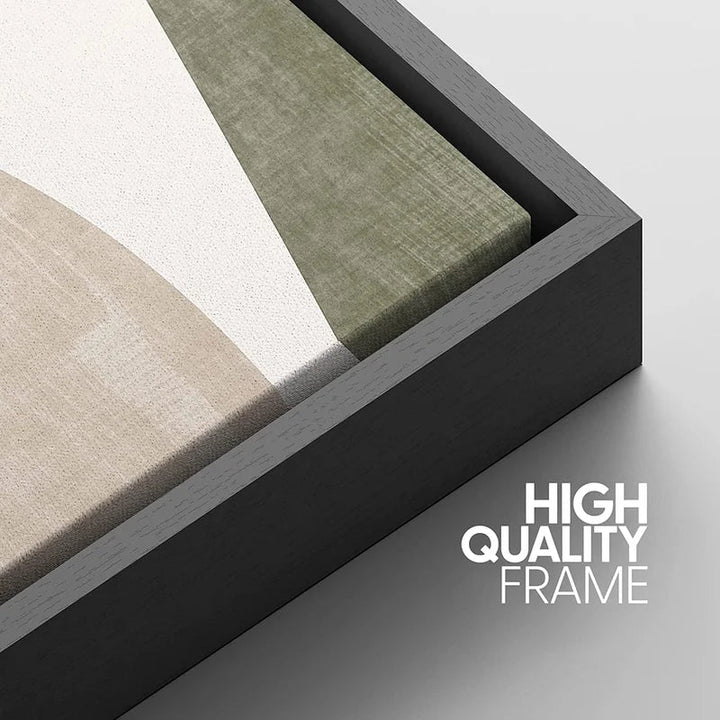 Abstract Color Block Floater Frame Bold Art on Canvas 24"x36"