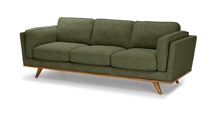 Timber Olio Green Sofa