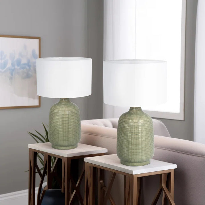 Harmanjit Ceramic Mesh Design Table Lamp