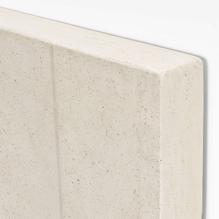 Taso 24 Hand Carved White Tile Wall Decor