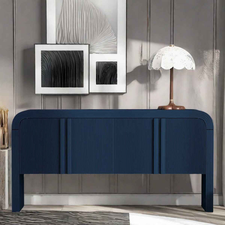Himanshi Striped Sideboard with 4 Doors