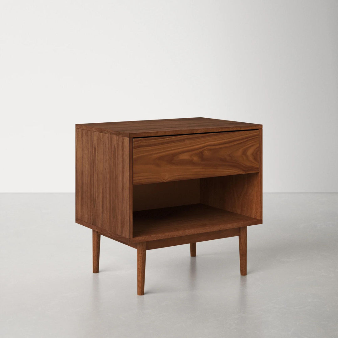 Indra Solid Manufactured Wood Nightstand