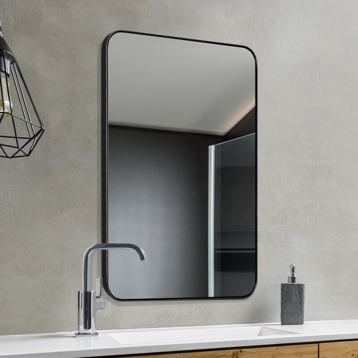 MATTE BLACK INMAN VENETIAN ACCENT MIRROR