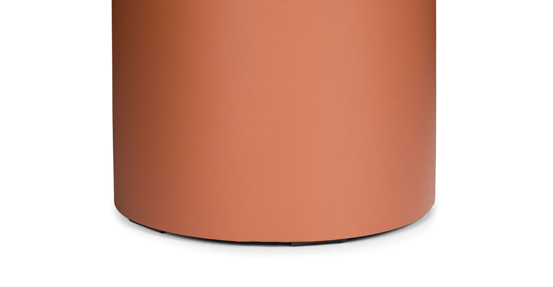 Vardo Porcelain Orange Side Table