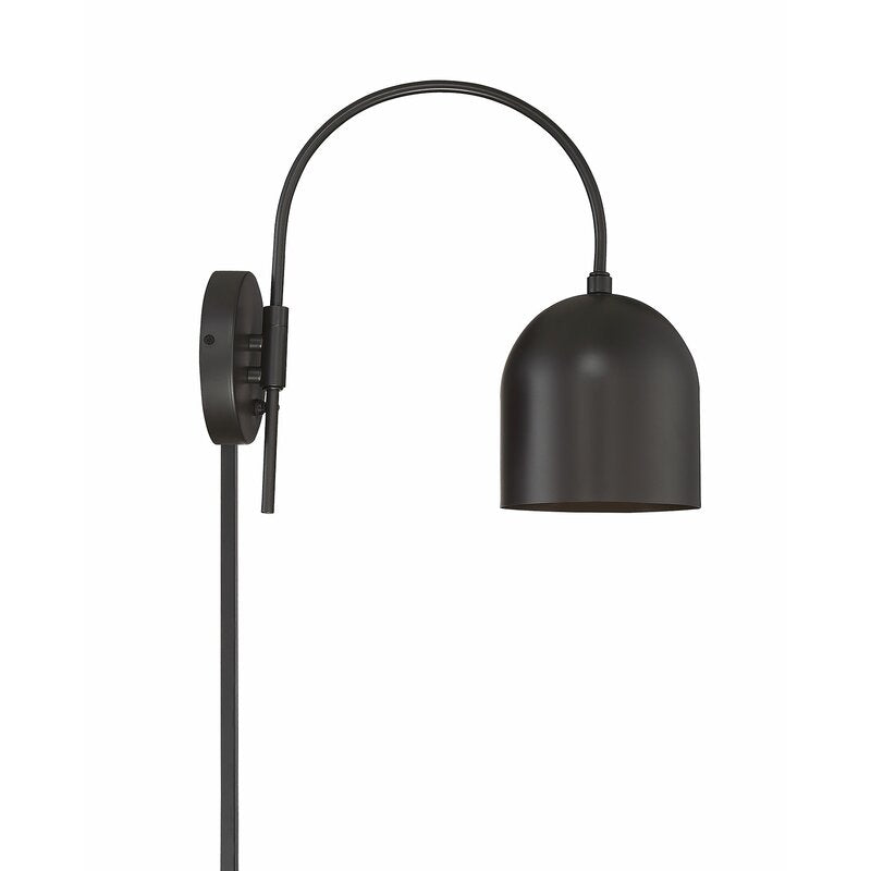 Karlie One Light Plug In Armed Sconce