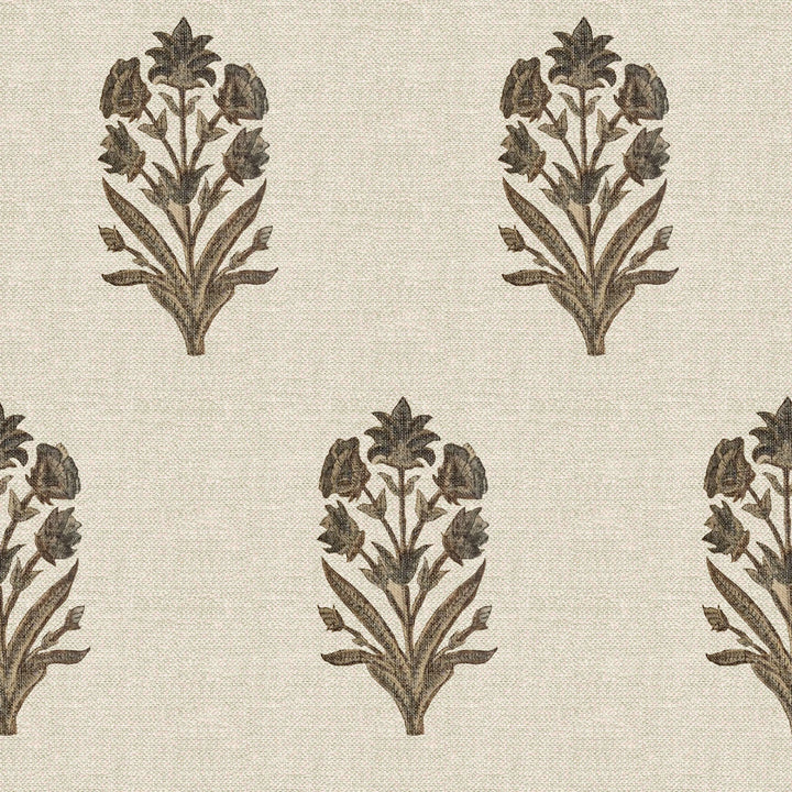 Elinor Floral Mughal Linen Cotton Curtain