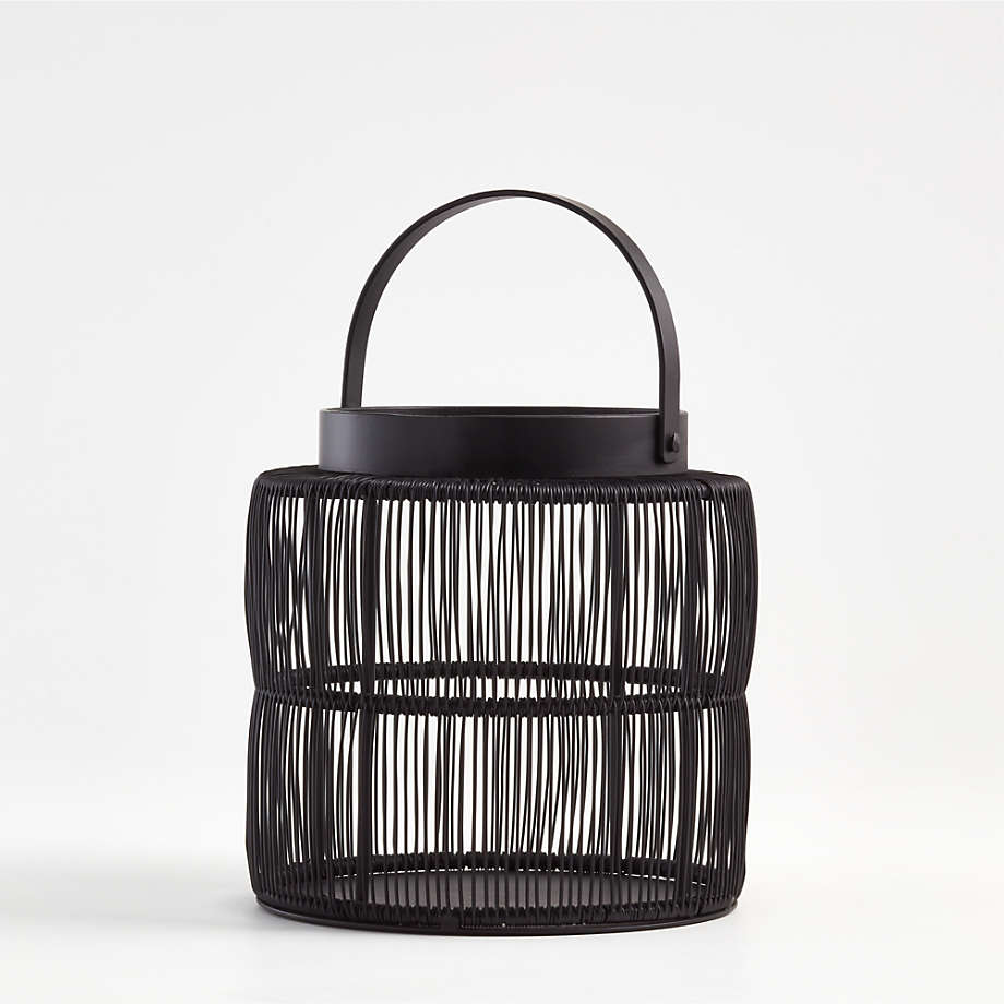 Ora Black Wire Lantern 7.5"