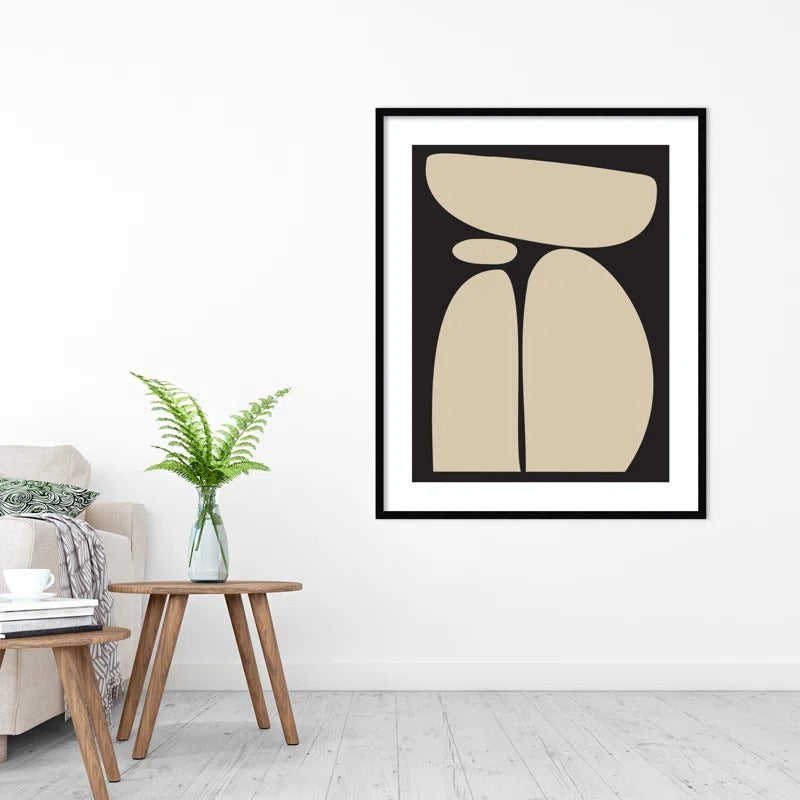 Balancing Zen Rocks Black And Tan