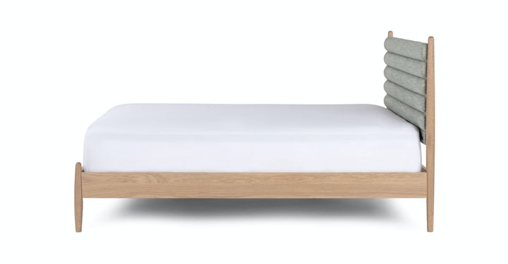 Lenia Rain Cloud Gray Oak Bed-King