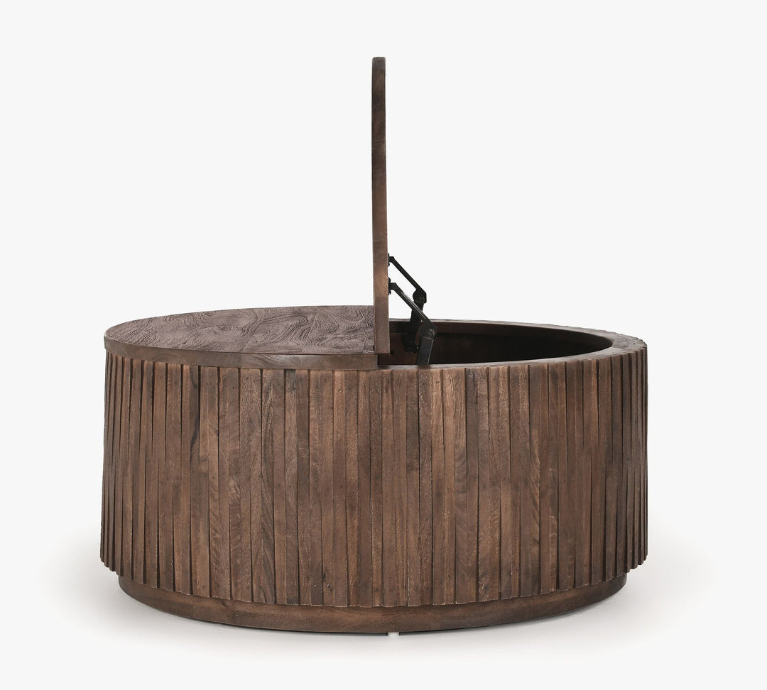 Coloma Round Storage Coffee Table