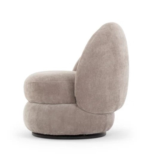 Bennie Upholstered Swivel Barrel Chair