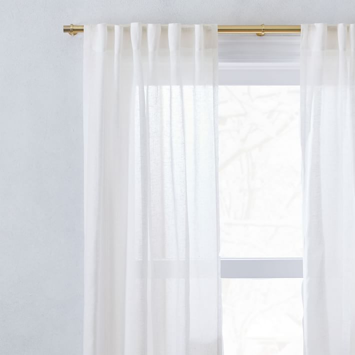Sheer European Flax Linen Curtain