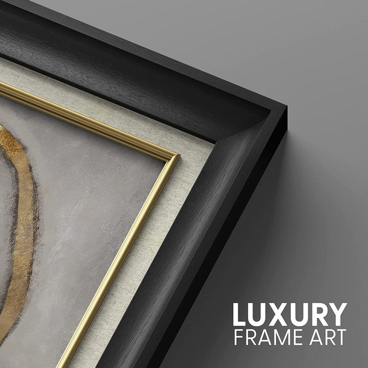 Geometric Gold Ring 1 with Frame