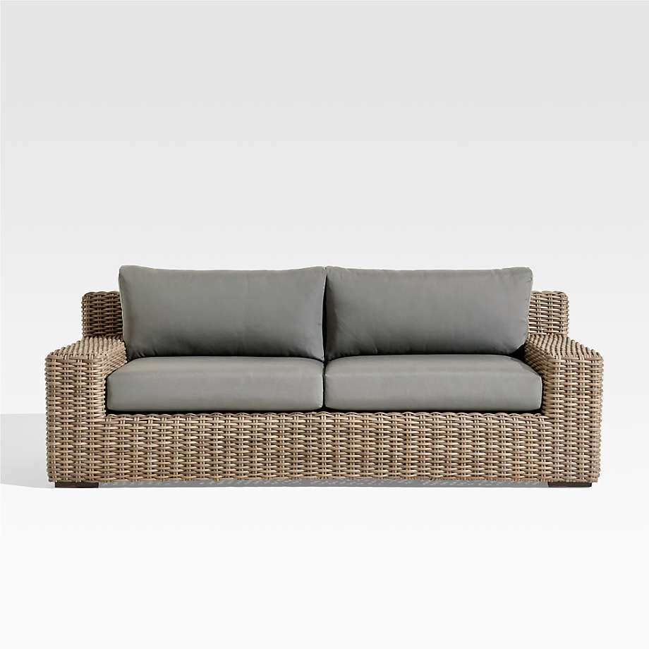 ABACO OUTDOOR SOFA WITH GRAPHITE SUNBRELLA