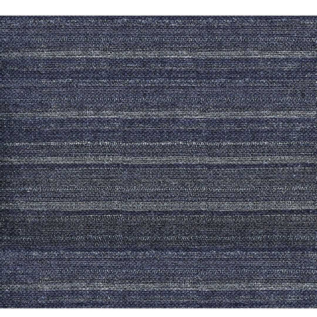 Vittoria Silk Blend Textured Deep Indigo Blue Throw Pillow Cover