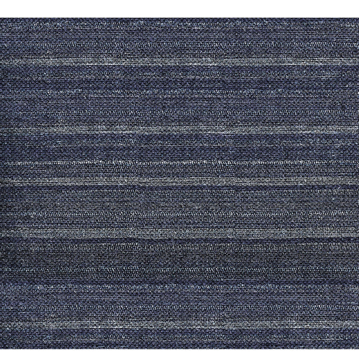 Vittoria Silk Blend Textured Deep Indigo Blue Throw Pillow Cover