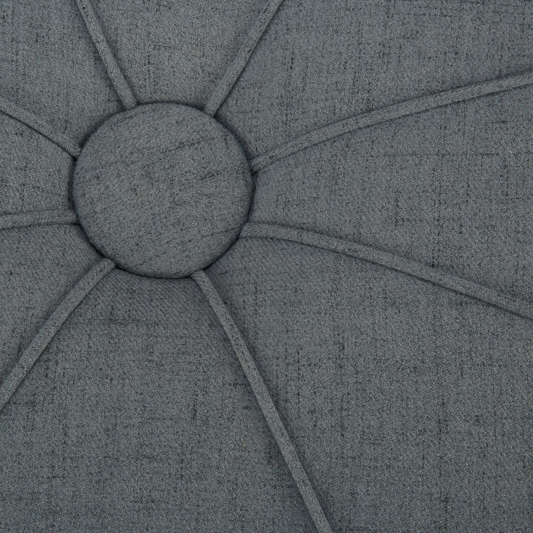 Telly Oval Tufted Cocktail Ottoman