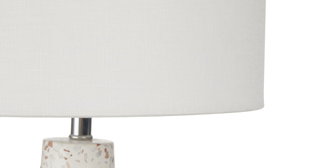 Ando Waxen White 15" Table Lamp