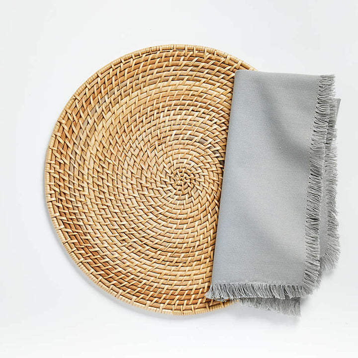 Artesia Natural Round Placemat