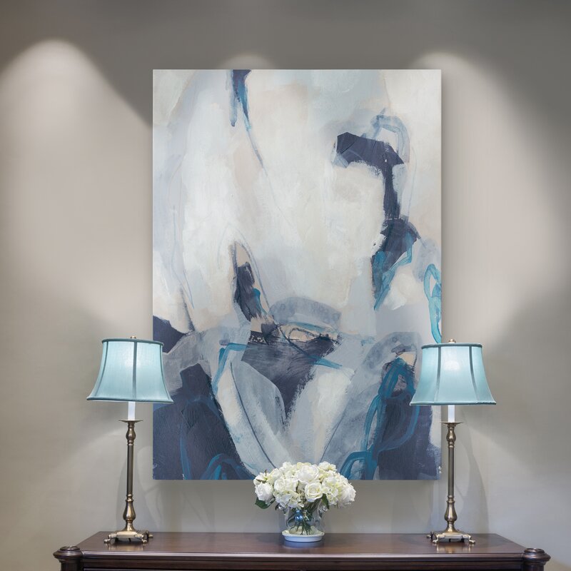 Blue Process Wrapped Canvas Print No Frame-40"x30"