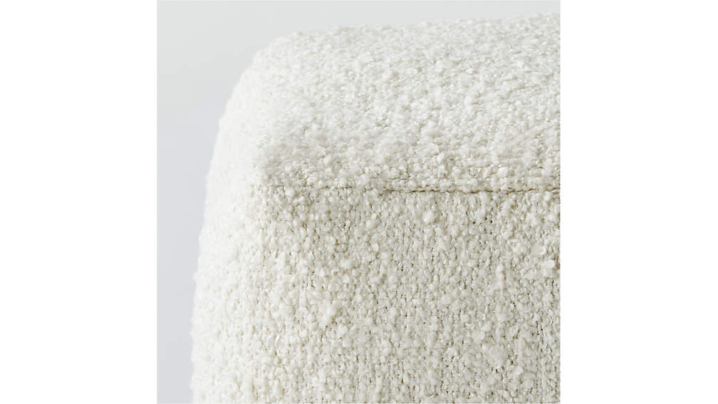 Boucle Ivory Pouf