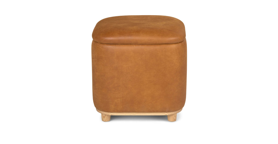 Maribo Rawhide Tan 19 Storage Ottoman