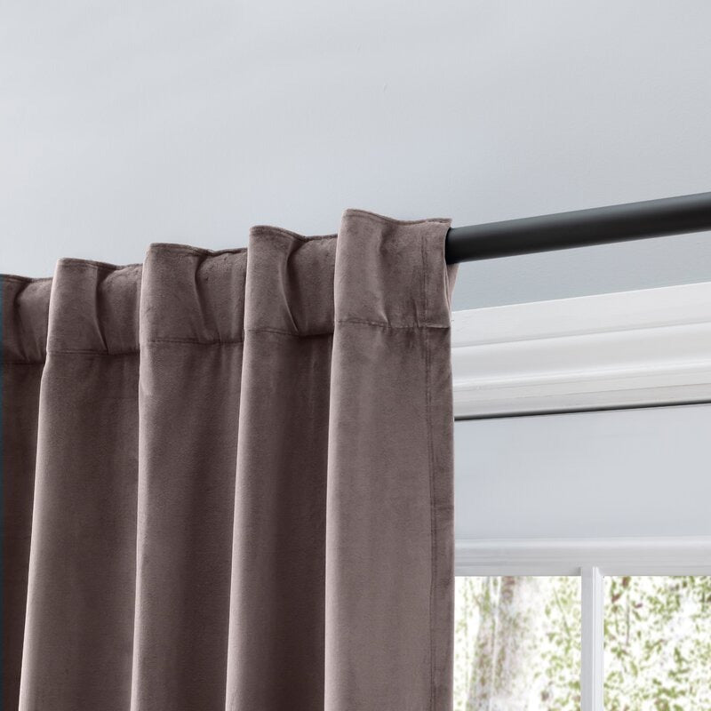 Premium Velvet Myreon Thermal Rod Pocket Curtain Panel 84"