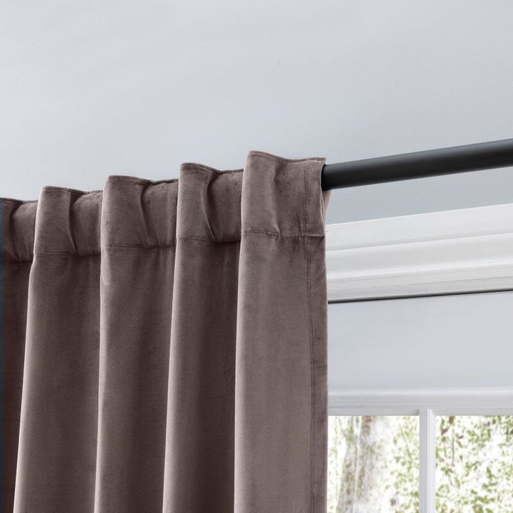 Premium Velvet Myreon Thermal Rod Pocket Curtain Panel 84"