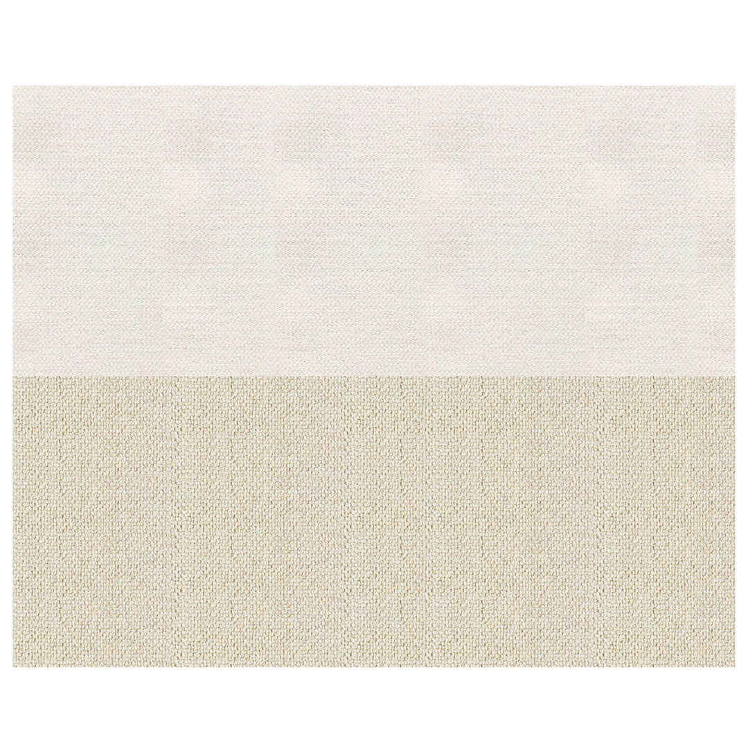 Biella Wool Cotton Blend Textured Arctic Ivory Throw Pillow Cover