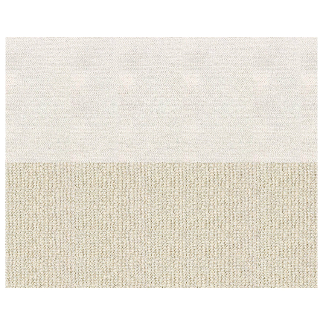 Biella Wool Cotton Blend Textured Arctic Ivory Throw Pillow Cover