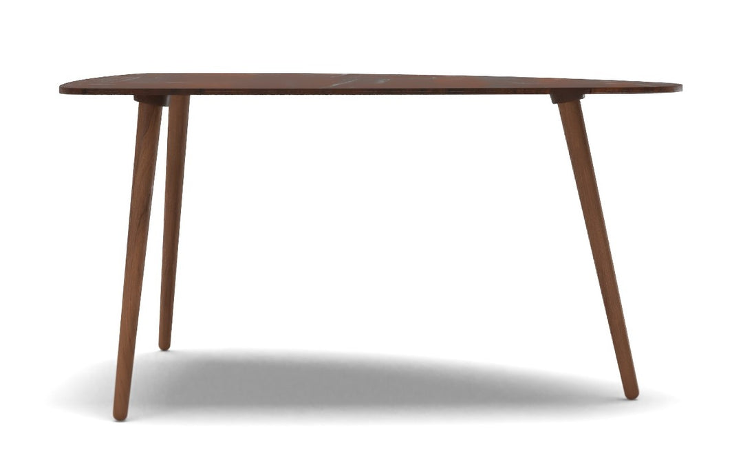 Amoeba Wild Walnut  Wide Coffee Table